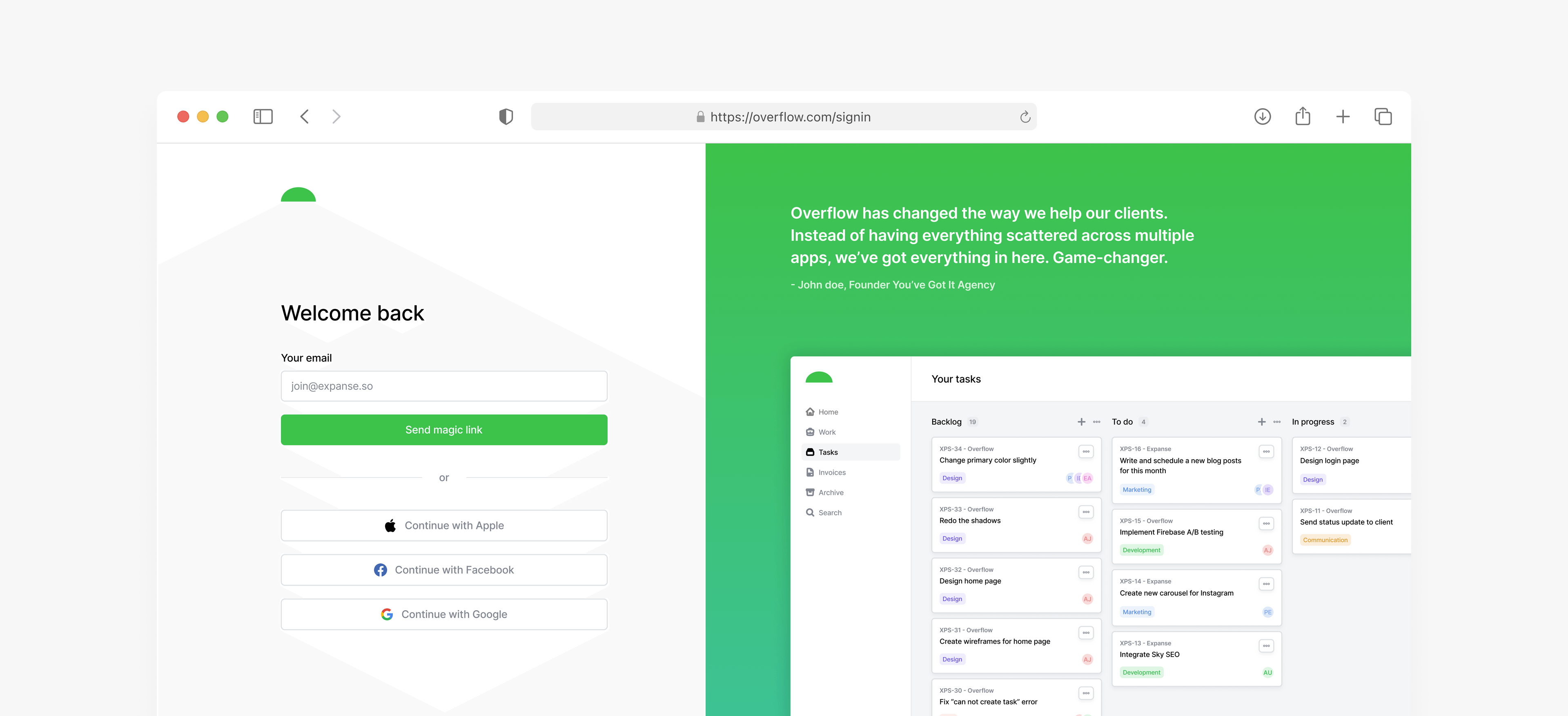 Workspace settings for a digital product